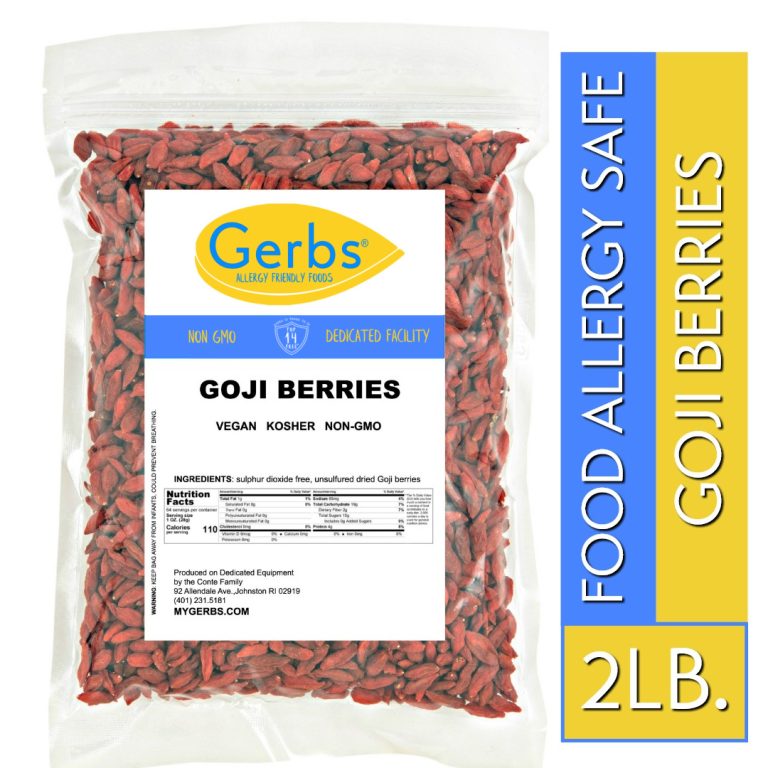 Dried Goji Berries Wolfberry No Added Sugar Gerbs