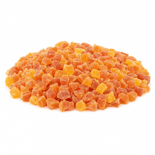Dried Papaya Cubes | Sweetened