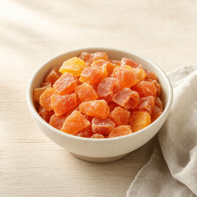Dried Papaya Cubes | Sweetened