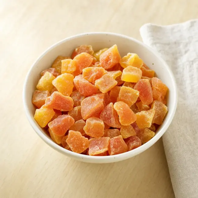 Dried Papaya Cubes | Sweetened