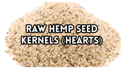 raw hemp seed kernels.