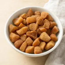 Cinnamon Sugar Apple Cubes | Sweetened - in bowl