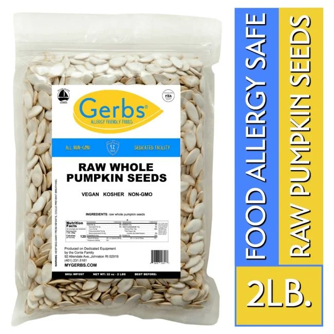 Raw Whole Pumpkin Seeds - In Shell Pepitas Bag