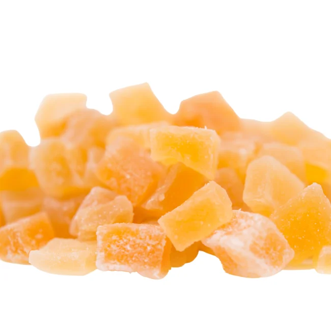 Dried Sweetened Premium Grade Thailand Mango Cubes, Resealable Bag