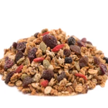 Super Five Dried Fruit (cransberry, blueberry, raisin, cherry, goji berry) Harvest Granola