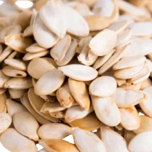 Sea Salted Roasted Snow White Pumpkin Seeds, In Shell Pepitas, Resealable Bag