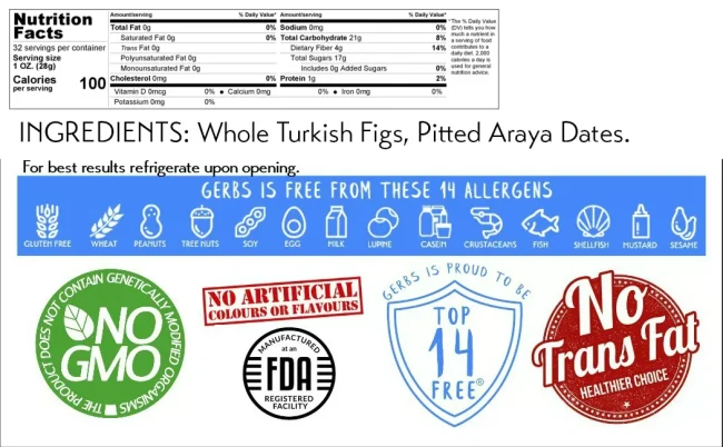 Dried Figs & Dates Fruit Mix (no added sugar)