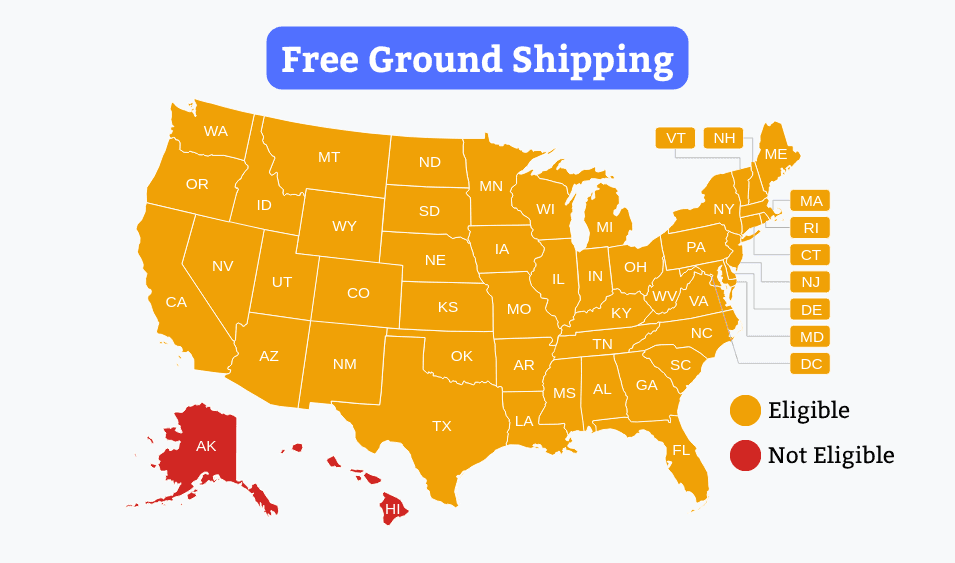 Gerbs free shipping map Gerbs free shipping map